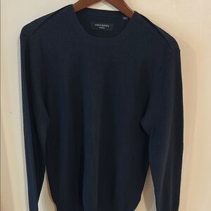 All Saints Men's Navy Sweater